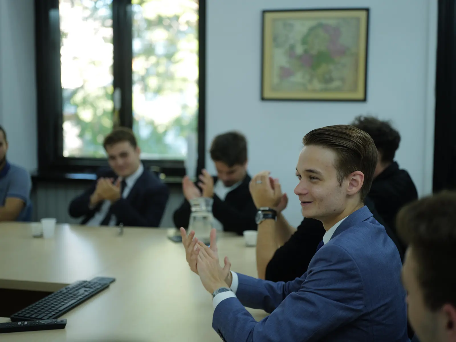 Student intervenind într-o discuție publică CSL București